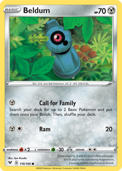 Beldum (116/185) [SWSH04: Vivid Voltage]