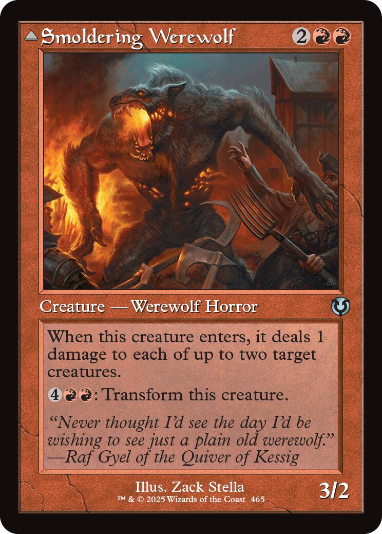 Smoldering Werewolf (Retro Frame) (465) [Innistrad Remastered]