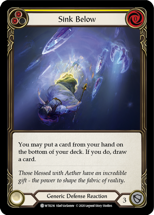 Sink Below (Yellow) [U-WTR216] (Welcome to Rathe Unlimited)  Unlimited Rainbow Foil