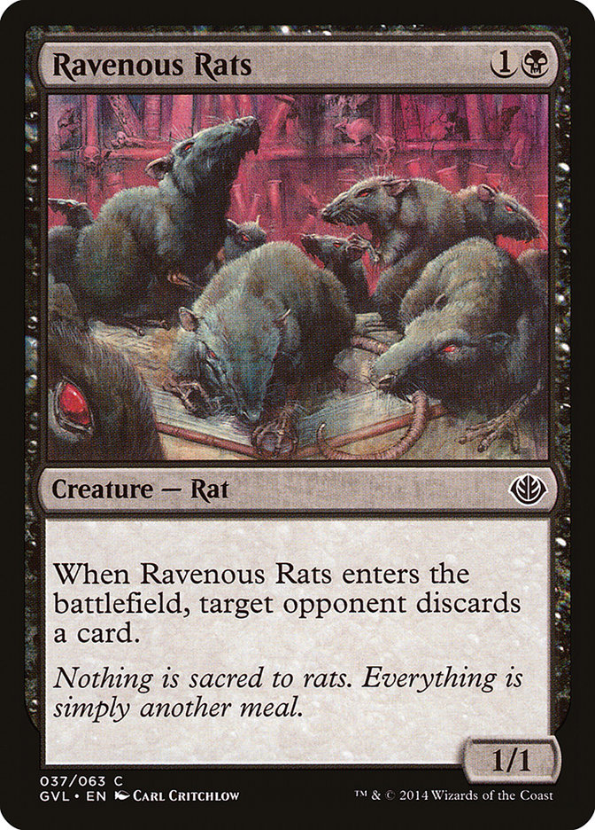Ravenous Rats (37) [Duel Decks: Anthology]