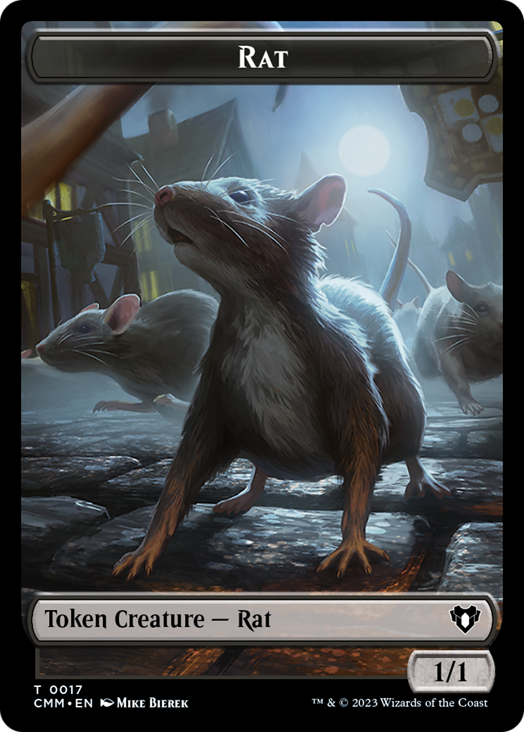 Eldrazi Spawn // Rat Double-Sided Token (3 // 17) [Commander Masters]
