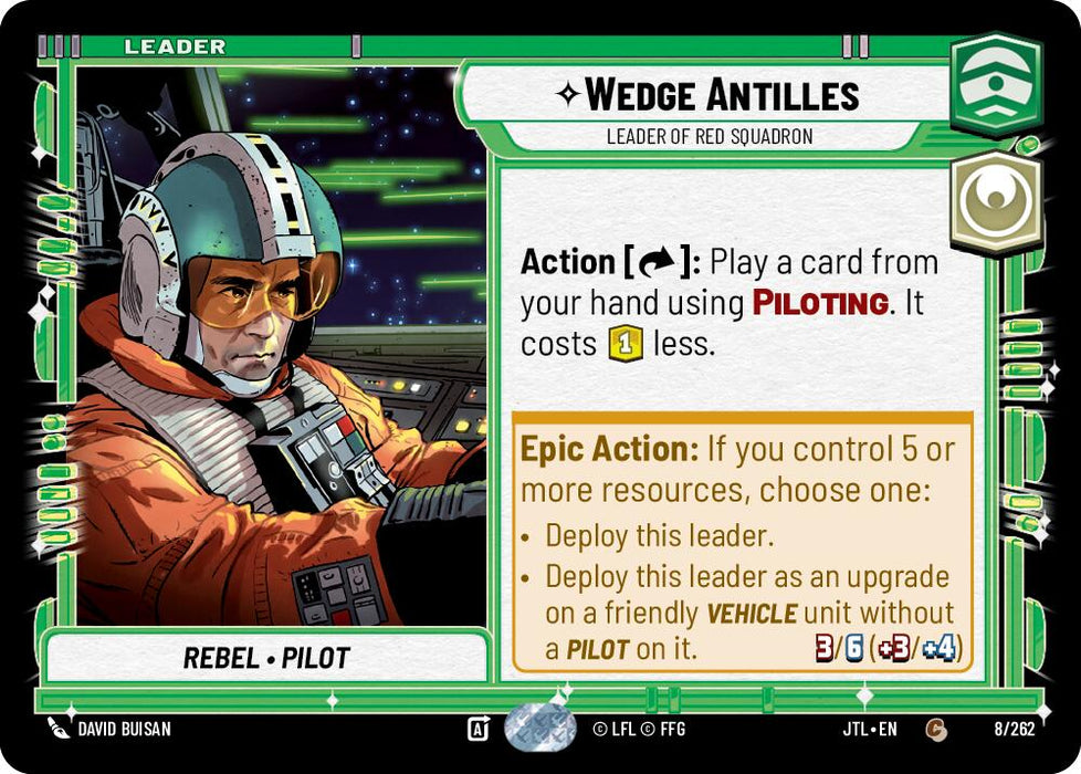 Wedge Antilles - Leader of Red Squadron (008/257) [Jump to Lightspeed]