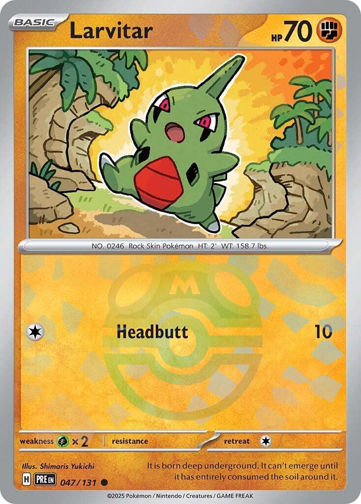Larvitar (Master Ball Pattern) (047/131) [SV: Prismatic Evolutions]