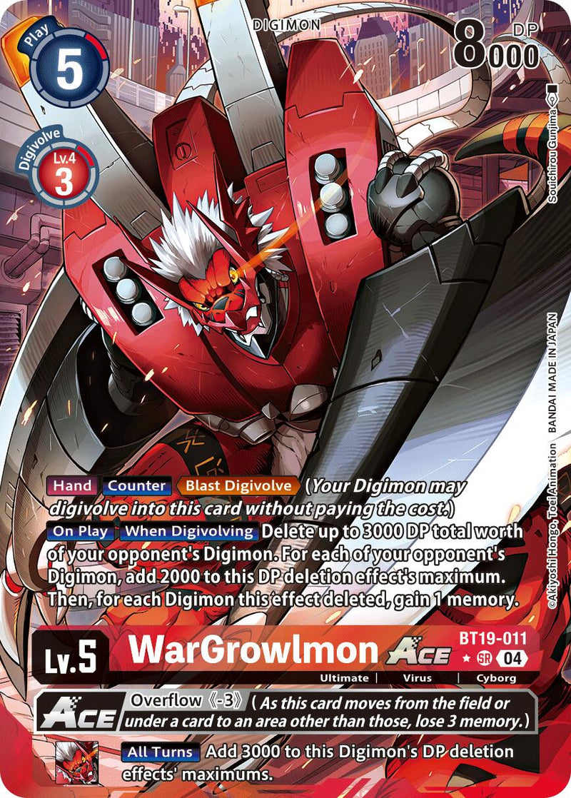 WarGrowlmon ACE (Alternate Art) (BT19-011 SR) [Release Special Booster 2.5]