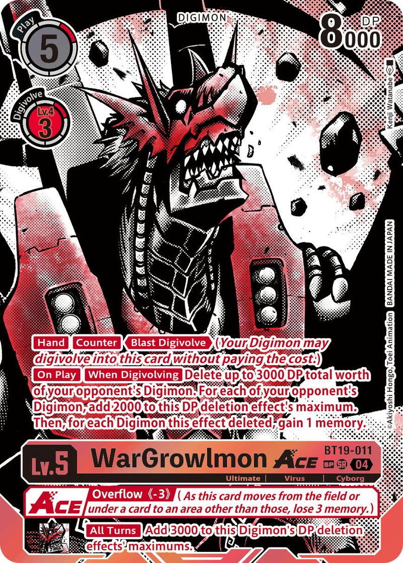WarGrowlmon ACE (Textured) (BT19-011 SR) [Release Special Booster 2.5]