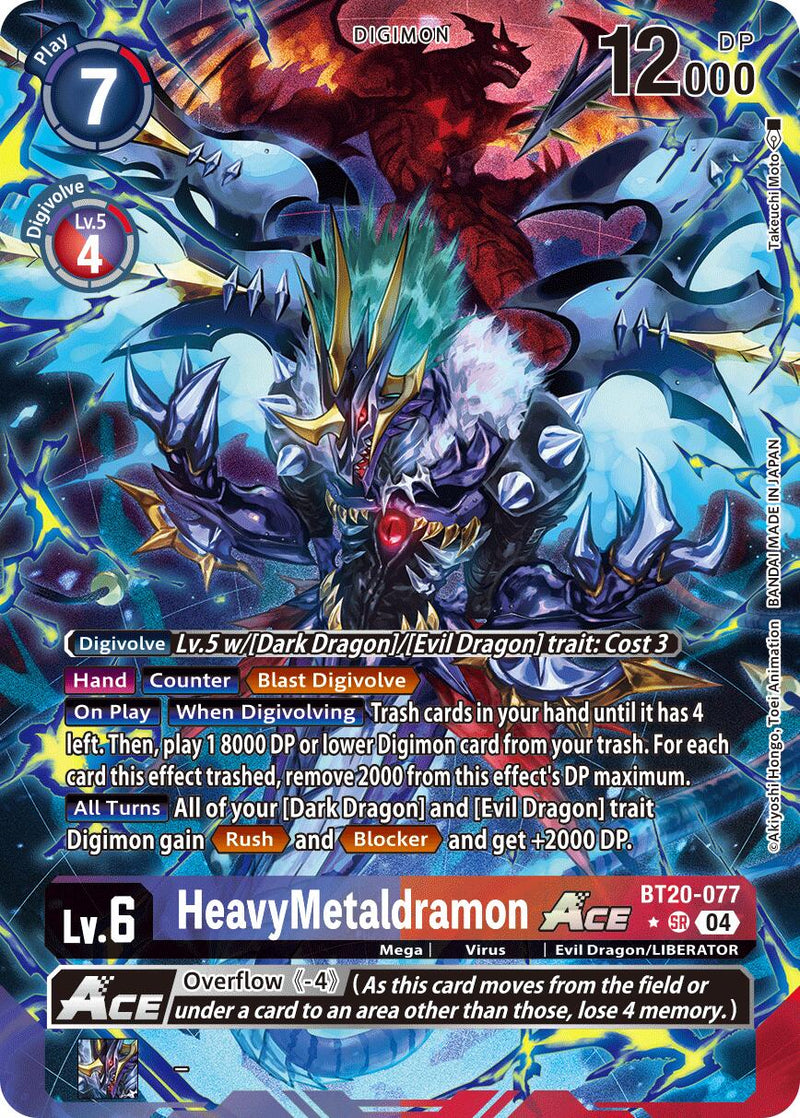 HeavyMetaldramon ACE (Alternate Art) (BT20-077 SR) [Release Special Booster 2.5]