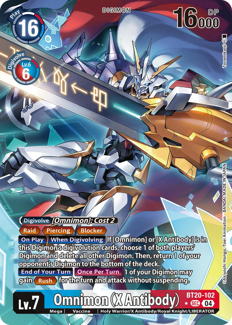 Omnimon (X Antibody) (Alternate Art) (BT20-102 SEC) [Release Special Booster 2.5]