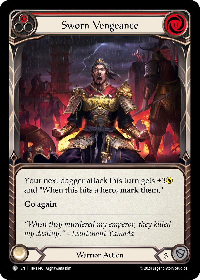 Sworn Vengeance (Red) (HNT140) [The Hunted]