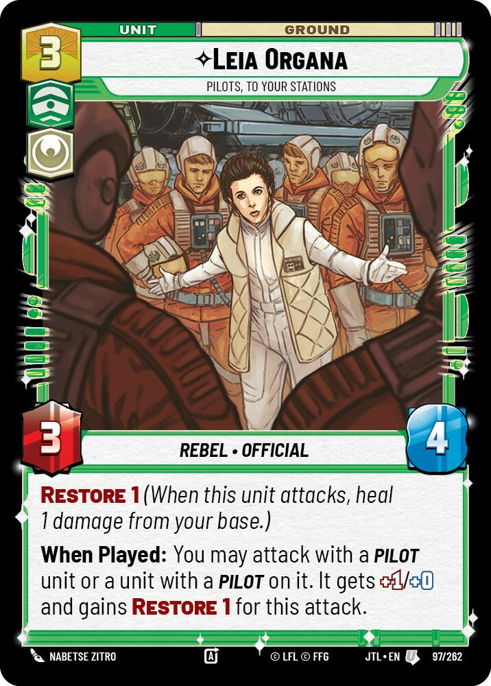 Leia Organa - Pilots, To Your Stations (097/262) [Jump to Lightspeed]
