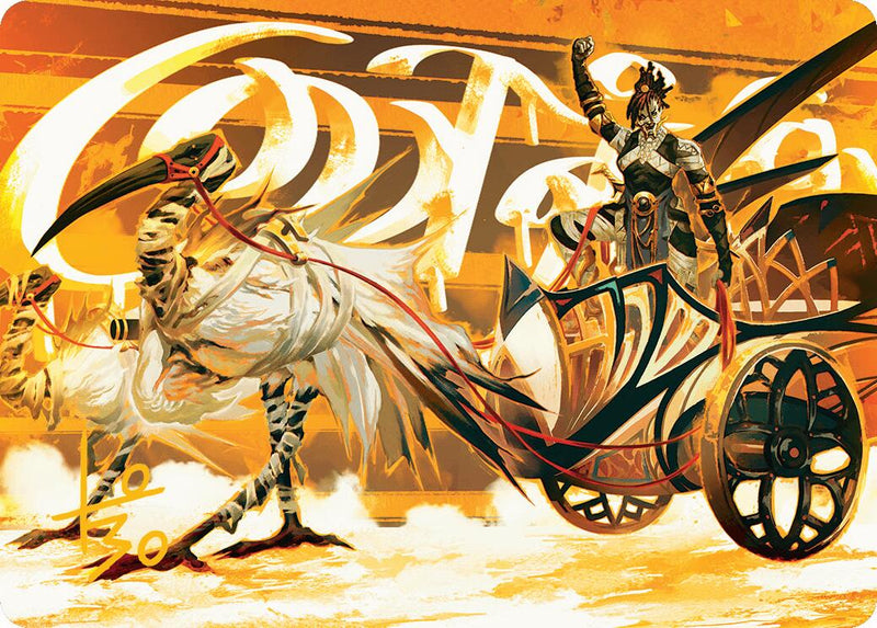 Skyseer's Chariot Art Card (Gold-Stamped Signature) (35) [Art Series: Aetherdrift]
