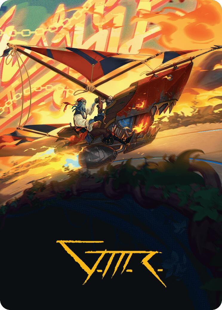 Boosted Sloop Art Card (Gold-Stamped Signature) (47) [Art Series: Aetherdrift]