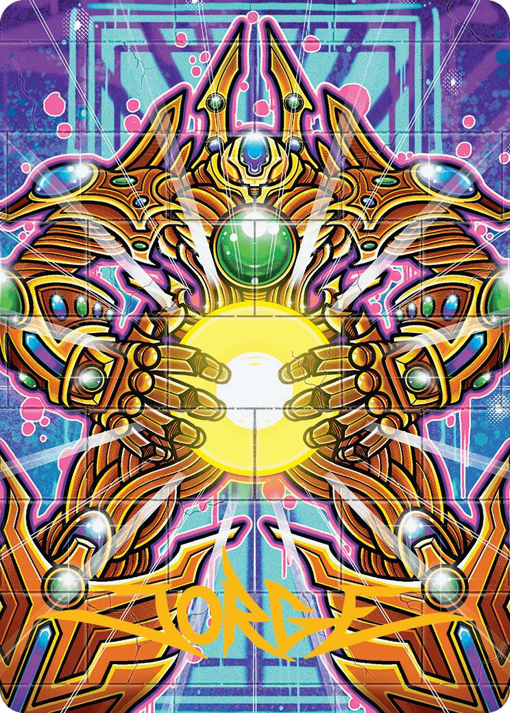 Brightglass Gearhulk Art Card (Gold-Stamped Signature) (53) [Art Series: Aetherdrift]