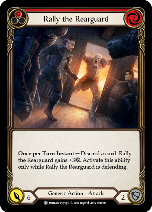 Rally the Rearguard (Red) [MON281] (Monarch)  1st Edition Normal