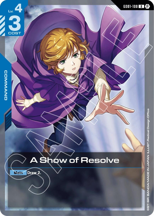 Image for A Show of Resolve (GD01-100) (Edition Beta) - Gundam Card Game