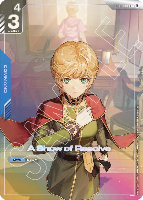 Image for A Show of Resolve (U+) (GD01-100) (Edition Beta) - Gundam Card Game