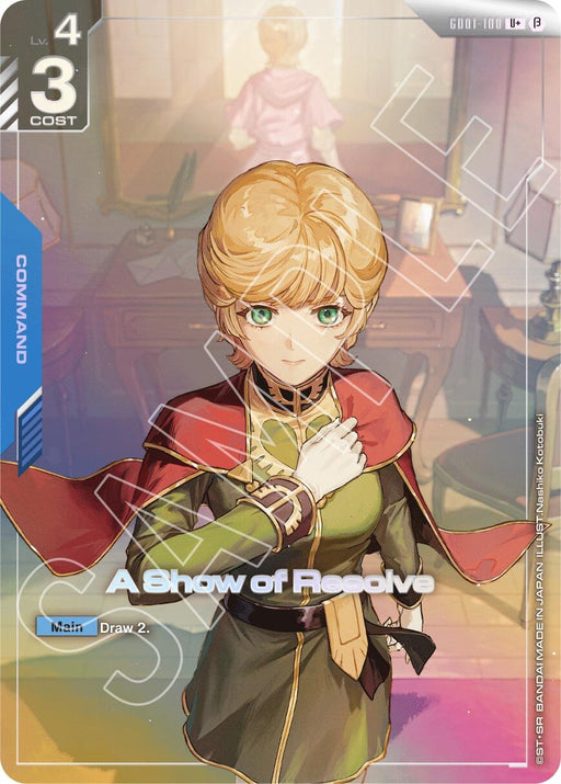 Image for A Show of Resolve (U+) (GD01-100) (Edition Beta) - Gundam Card Game