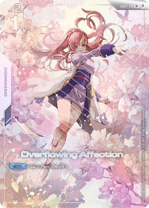 Image for Overflowing Affection (U+) (GD01-118) (Edition Beta) - Gundam Card Game
