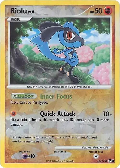 Riolu (Cracked Ice Holo) (016/017) [Miscellaneous Cards & Products]