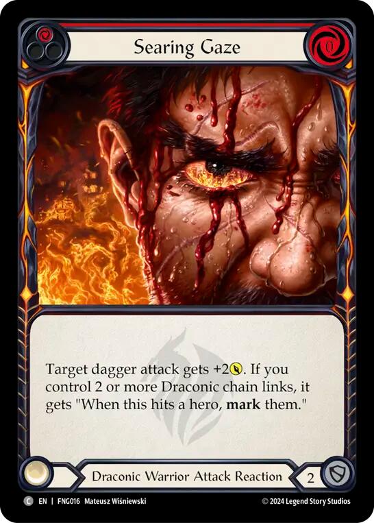 Searing Gaze (Red) (FNG016) [Blitz Deck: The Hunted - Fang]