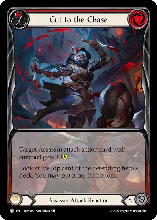 Cut to the Chase (Red) (Extended Art) (ARK014) [Blitz Deck: The Hunted - Arakni]