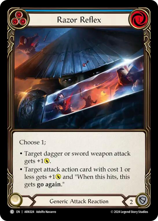 Razor Reflex (Blue) (ARK024) [Blitz Deck: The Hunted - Arakni]