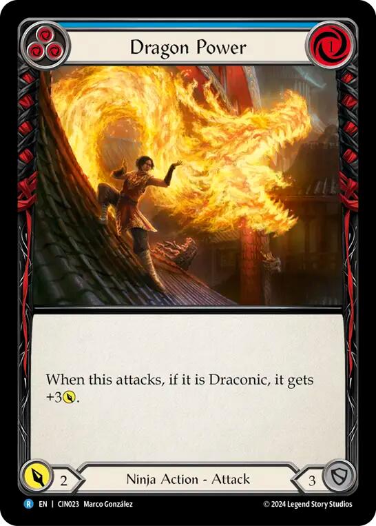 Dragon Power (Blue) (CIN023) [Blitz Deck: The Hunted - Cindra]