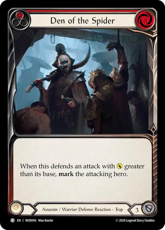 Den of the Spider (Red) (WOD016) [Blitz Deck: The Hunted - Arakni, Web of Deceit]