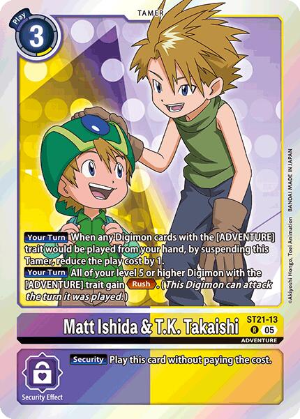 Matt Ishida & T.K. Takaishi (ST21-13 R) [Starter Deck 21: Hero of Hope]