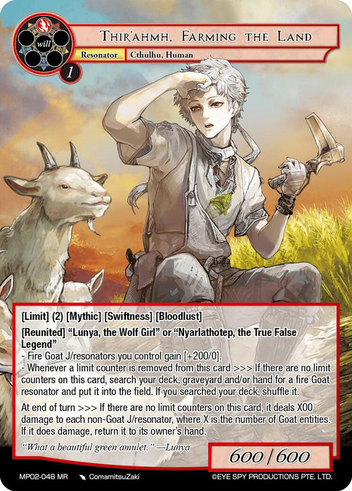 Thir'ahmh, Farming the Land (MP02-048 MR) [Masterpiece Collection 02 "Fates Reunited!"]