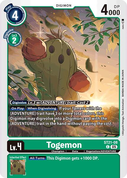 Togemon (ST21-08 C) [Starter Deck 21: Hero of Hope]