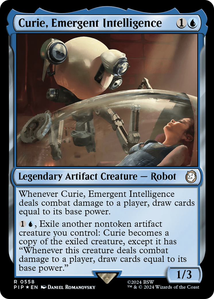 Curie, Emergent Intelligence (Surge Foil) (558) [Universes Beyond: Fallout]