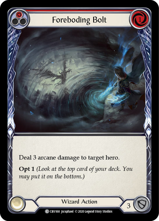 Foreboding Bolt (Red) (CRU168) [Crucible of War]
