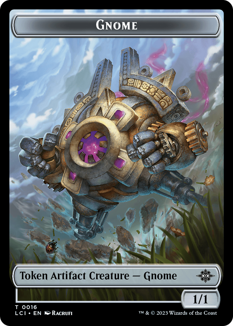 Gnome // Fungus Double-Sided Token (16 // 7) [The Lost Caverns of Ixalan]