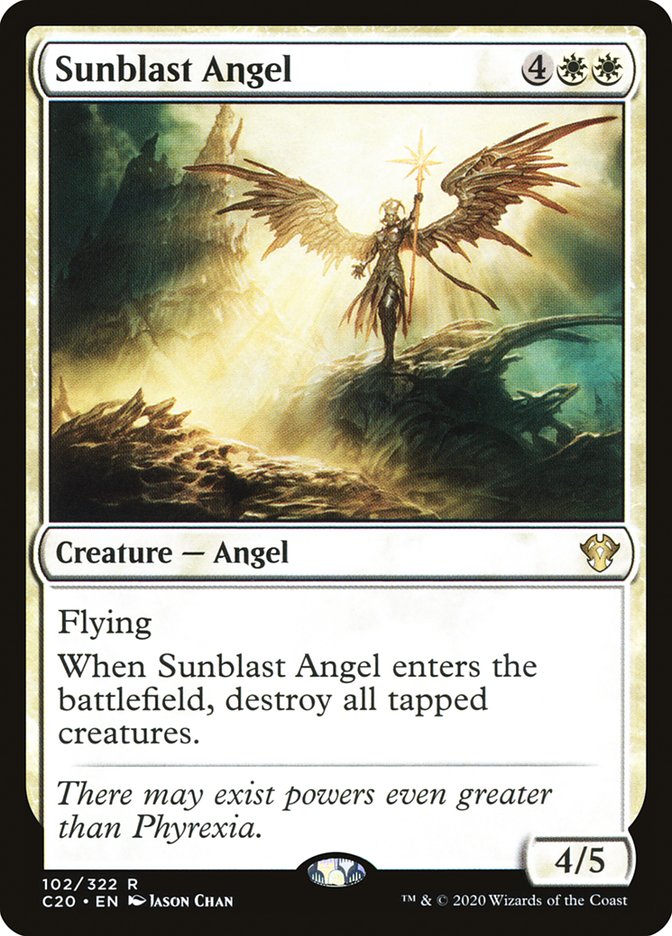 Sunblast Angel (102) [Commander 2020]
