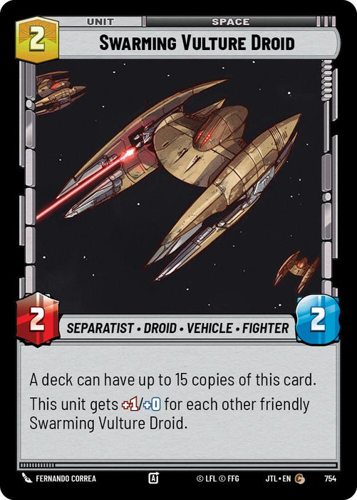 Swarming Vulture Droid (Foil) (754) [Jump to Lightspeed]
