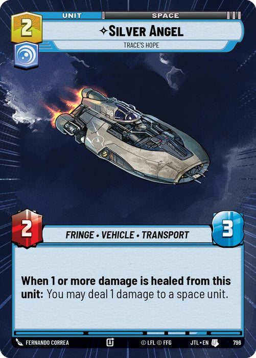 Silver Angel - Trace's Hope (Hyperspace Foil) (796) [Jump to Lightspeed]