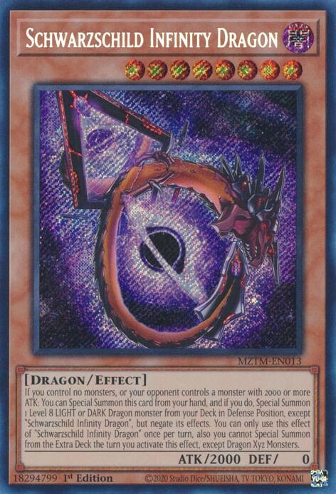 Schwarzschild Infinity Dragon (MZTM-EN013) [Maze of the Master]