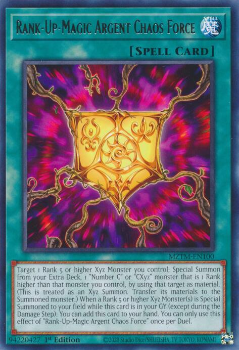 Rank-Up-Magic Argent Chaos Force (MZTM-EN100) [Maze of the Master]