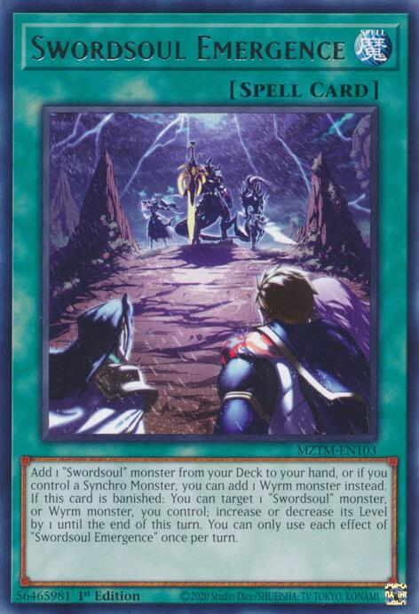 Swordsoul Emergence (MZTM-EN103) [Maze of the Master]