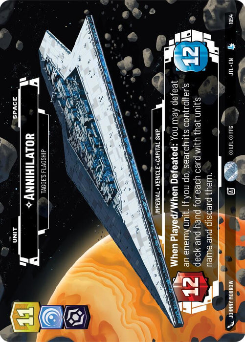 Annihilator - Tagge's Flagship (Prestige Foil) (1054) [Jump to Lightspeed]