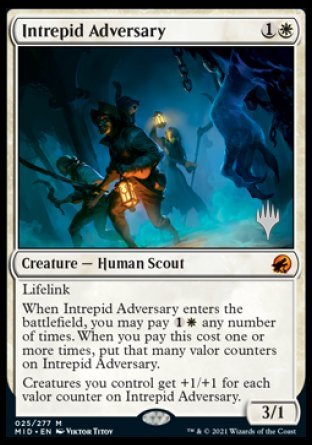 Intrepid Adversary (25) [Promo Pack: Innistrad: Midnight Hunt]