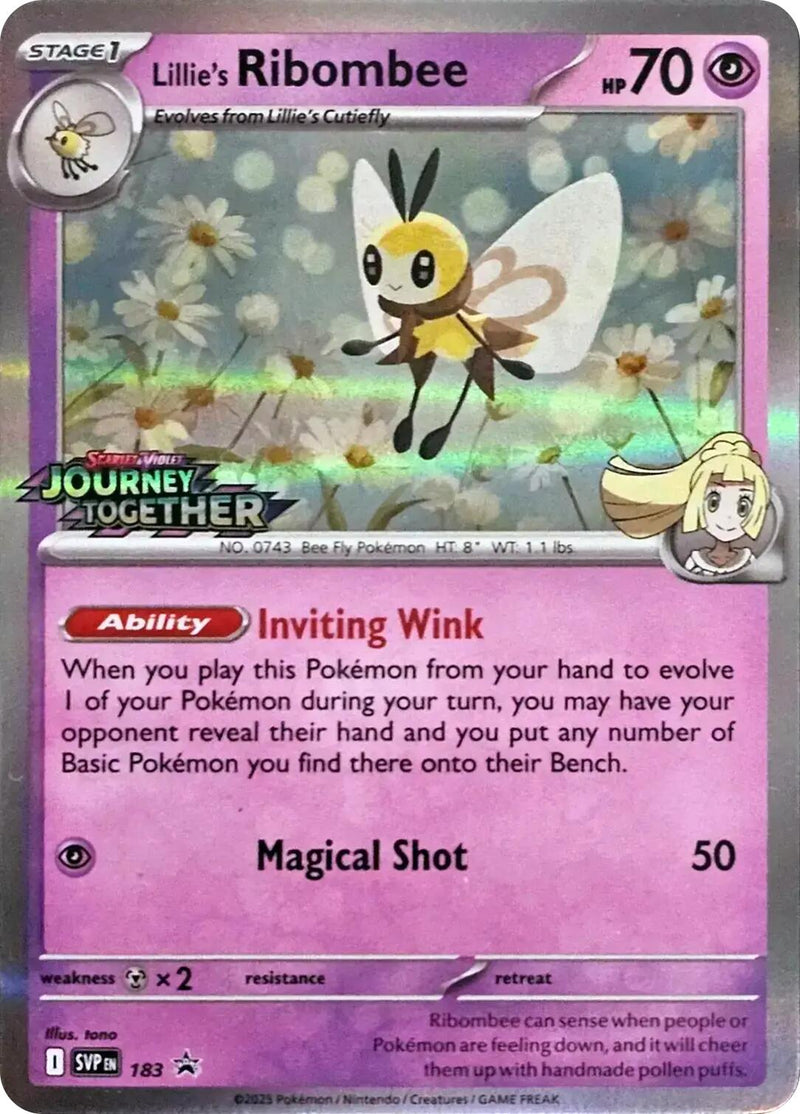 Lillie's Ribombee - 183 (Prerelease) (183) [SV: Scarlet & Violet Promo Cards]