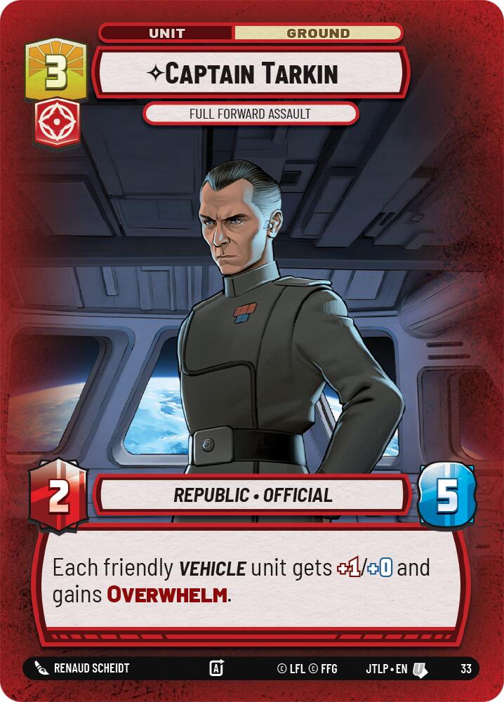 Captain Tarkin - Full Forward Assault (Foil) (33) [Jump to Lightspeed: Weekly Play Promos]