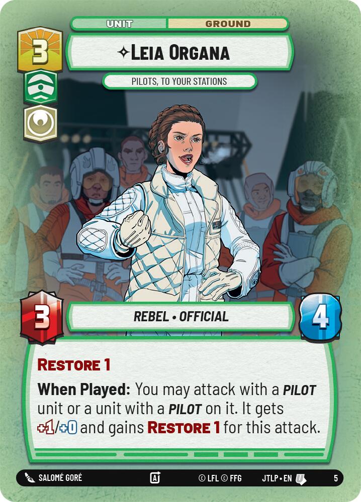 Leia Organa - Pilots, To Your Stations (5) [Jump to Lightspeed: Weekly Play Promos]