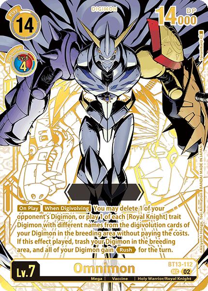 Omnimon (Rare Pull) (BT13-112 SEC) [World Convergence]
