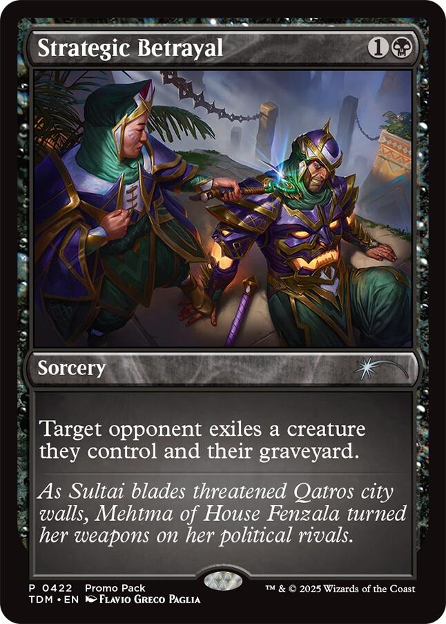 Strategic Betrayal (422) [Promo Pack: Tarkir: Dragonstorm]