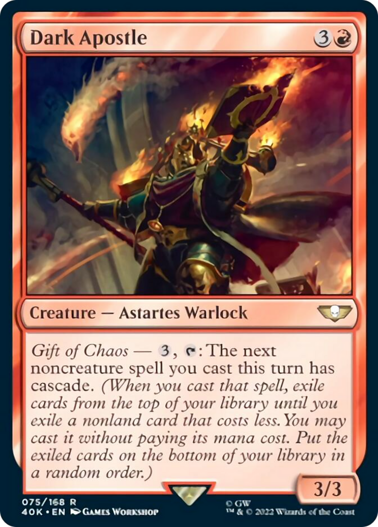 Dark Apostle (Surge Foil) (75) [Universes Beyond: Warhammer 40,000]