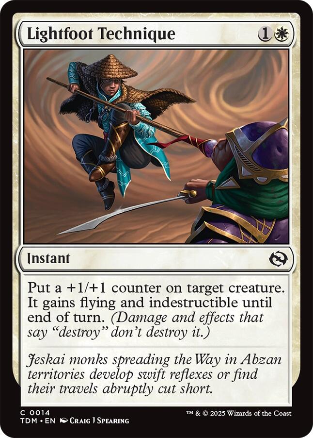 Lightfoot Technique (14) [Tarkir: Dragonstorm]