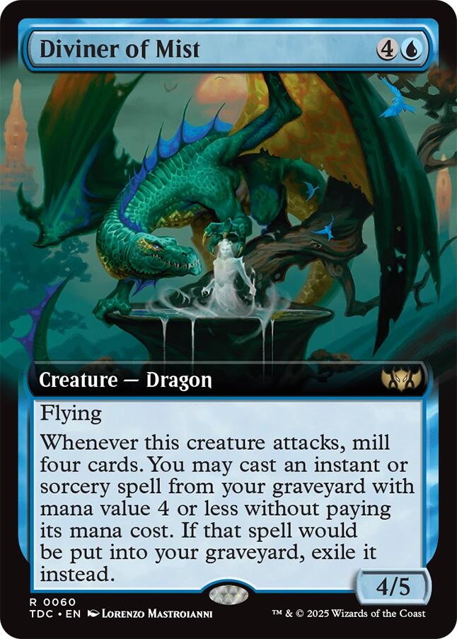 Diviner of Mist (Extended Art) (60) [Commander: Tarkir: Dragonstorm]