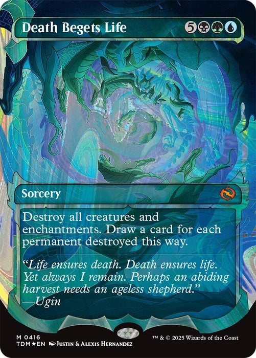 Death Begets Life (Showcase) (Halo Foil) [Tarkir: Dragonstorm]